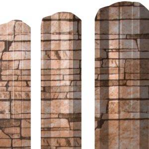 Штакетник М-образный А фигурный 0,45 Print Elite Sand Stone
