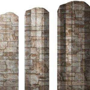 Штакетник М-образный А фигурный 0,45 Print Elite Fine Stone