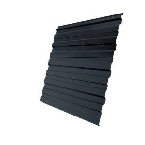 Профнастил С10R 0,45 PE-Double RAL 7024 мокрый асфальт