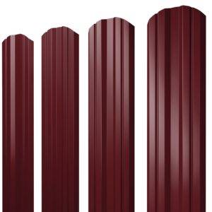Штакетник Twin фигурный 0,45 PE-Double RAL 3005 красное вино