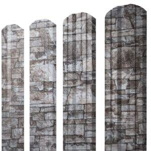 Штакетник Twin фигурный 0,45 Print Elite Fine Stone