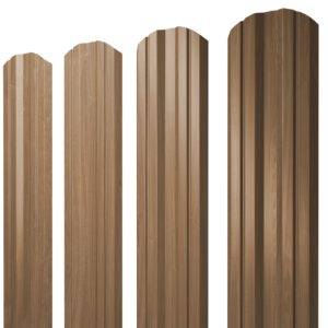 Штакетник Twin фигурный 0,45 Print Elite Honey Wood