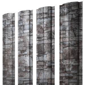 Штакетник Полукруглый Slim 0,45 Print Elite Fine Stone