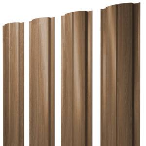 Штакетник Полукруглый Slim 0,45 Print Elite Honey Wood