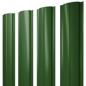 Штакетник Полукруглый Slim 0,45 PE RAL 6002 лиственно-зеленый