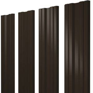 Штакетник Twin 0,5 PurLite Мatt RR 32 темно-коричневый