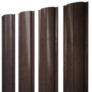 Штакетник Полукруглый Slim 0,45 Print-double Elite Antique Wood