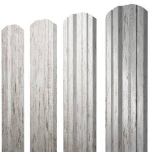 Штакетник Twin фигурный 0,45 Print Elite Snow Wood